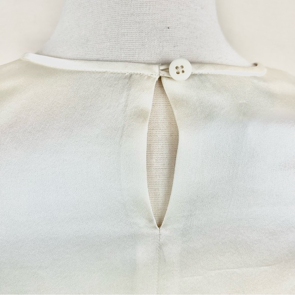 EPISODE Silk Cream Colored Long sleeve Blouse - Picture 7 of 9